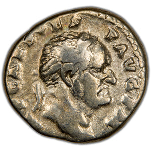 Ancient Rome AD 72-73 Vespasian AR Denarius Coin RIC 42