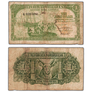 Angola 1948 1 Ancolar Note P #70 - Circulated