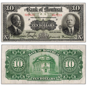 Bank of Montreal 1923 $10 Chartered Note #505-56-04 - VF/EF