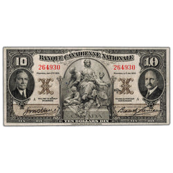 Banque Canadienne Nationale 1935 $10 Chartered Note #85-14-04 - VF