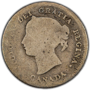 Canada 1875-H Large Date 5 Cents Silver Coin - Filler