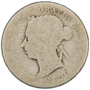 Canada 1887 25 Cents Quarter Silver Coin - Filler