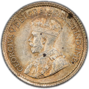 Canada 1917 5 Cents Silver Coin - Uncirculated