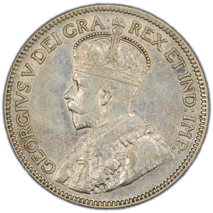 Canada 1933 25 Cents Quarter Silver Coin - VF/EF
