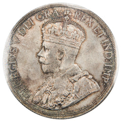 Back of ICCS protective slab encapsulation holder for a Canada 1936 $1 Silver Dollar coin (SKU: XXV 908), showing the reverse of the coin clear-mounted inside the holder with the ICCS sealed flip perimeter.