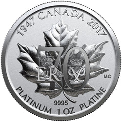 Canada 2017 4-Coin A Royal Wedding Anniversary .999 Pure Platinum Coin Set