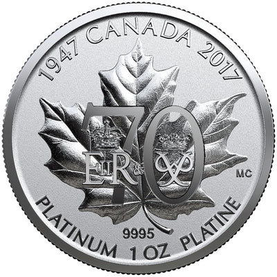 Canada 2017 4-Coin A Royal Wedding Anniversary .999 Pure Platinum Coin Set