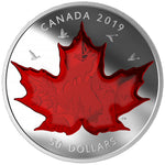 Reverse of the 2019 Canada 50-dollar Celebrating Canada's Icons 5 oz silver coin.