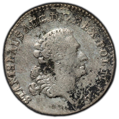 SOLD Poland 1767 FS 4 Groschen Silver Coin KM #185