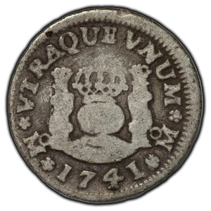 SOLD Mexico 1741 1/2 Real Silver Coin KM #65