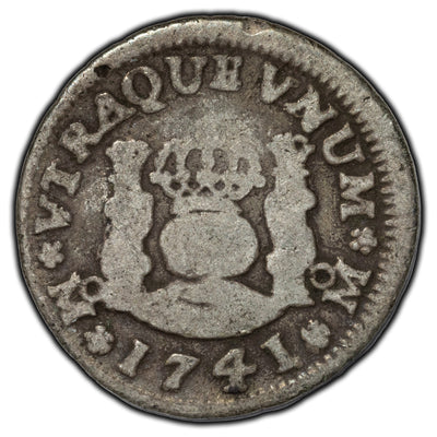 SOLD Mexico 1741 1/2 Real Silver Coin KM #65