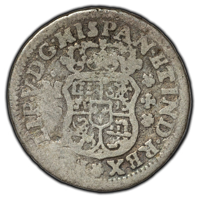 SOLD Mexico 1741 1/2 Real Silver Coin KM #65