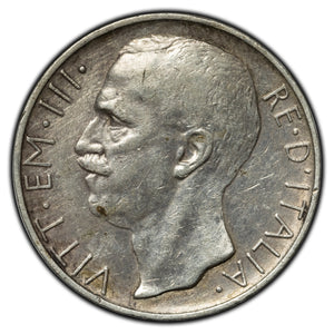 SOLD Italy 1930 R 10 Lire Silver Coin KM #68.1