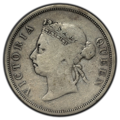 SOLD Straits Settlements 1898 50 Cents Silver Coin KM #13