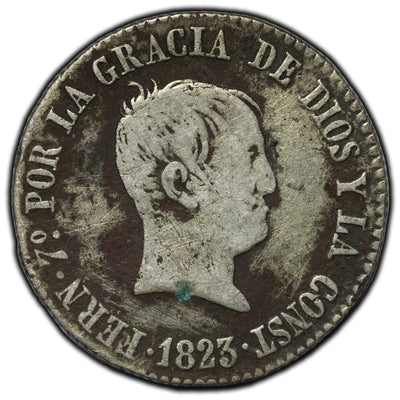 Spain 1823 SP 4 Reales Silver Coin KM #562.1