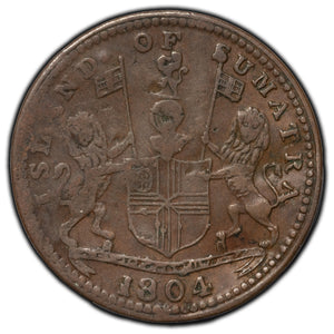 SOLD India Sumatra 1804 1 Keping Coin KM #SS 6