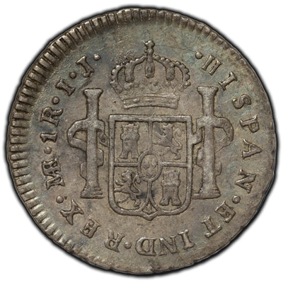 SOLD Peru 1791 IJ 1 Real Silver Coin KM #84