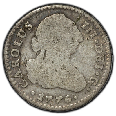 SOLD Spain 1776 S CF Real Silver Coin KM 411.2