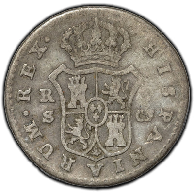 SOLD Spain 1776 S CF Real Silver Coin KM 411.2