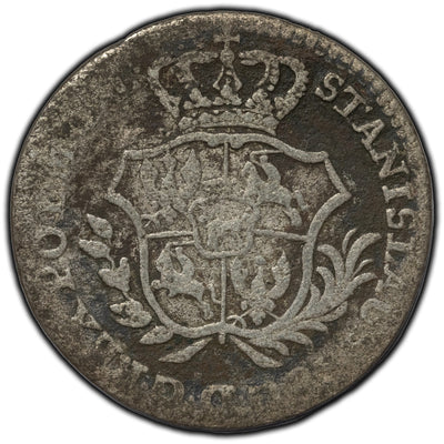SOLD Poland 1767 FS 2 Groschen Silver Coin KM #184