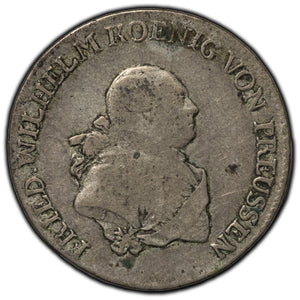SOLD Germany Prussia 1788 B 1/3 Thaler Silver Coin KM #344