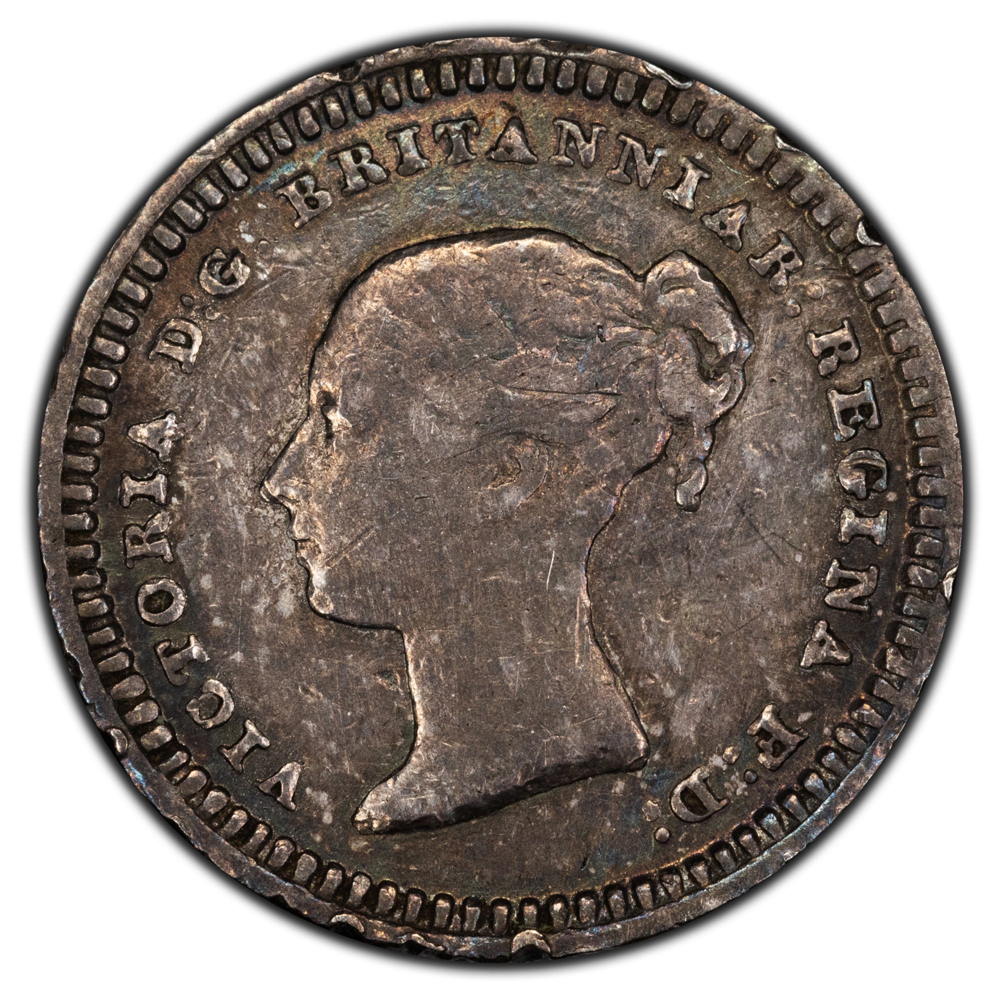 Silver Rimmed Coin SOLD Great Britain 1843 1 1/2 Pence Silver Coin - Light Rim Nicks - The ...