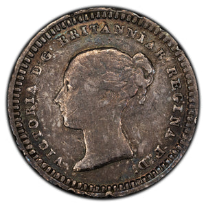 SOLD Great Britain 1843 1 1/2 Pence Silver Coin - Light Rim Nicks