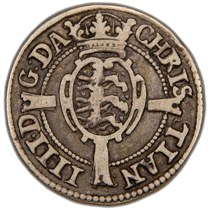 Denmark 1624 24 Skilling Dansk Silver Coin H-130