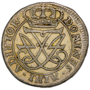 Denmark 1720 Copenhagen 12 Skilling Dansk Silver Coin H-49