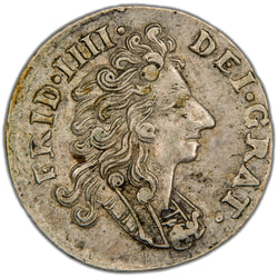 Norway 1713 Kongsberg 8 Skilling Type 1 Silver Coin H-6B