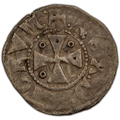 Denmark c.1202-1241 Ribe Mint Valdemar II Penning Silver Hammered Coin Hauberg #42b