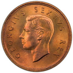 South Africa 1952 One Penny Proof Coin - Gem Uncirculated Proof