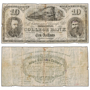 Eaton's Actual Business College Bank ND $10 Note NB #375-10 - St. John & Halifax