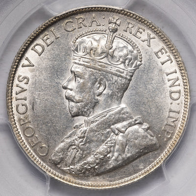 SOLD Canada 1931 50 Cents Half Dollar Silver Coin - PCGS AU-55