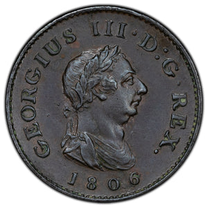 SOLD Great Britain 1806 Farthing Coin KM #661