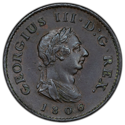 SOLD Great Britain 1806 Farthing Coin KM #661