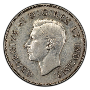 SOLD Canada 1946 50 Cents Half Dollar Silver Coin - VF/EF
