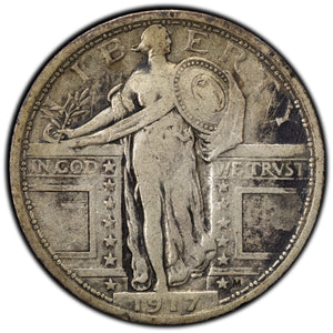 SOLD United States 1917 Type 1 25 Cents Standing Liberty Quarter Silver Coin