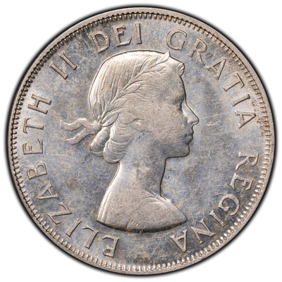 SOLD Canada 1958 Dot 50 Cents Half Dollar Silver Coin