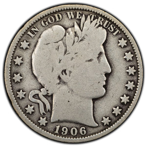 SOLD United States 1906-O 50 Cents Barber Half Dollar Silver Coin