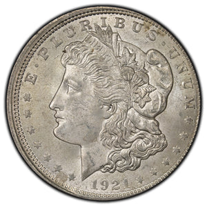 SOLD United States 1921 $1 Morgan Silver Dollar Coin - Misaligned Die Error