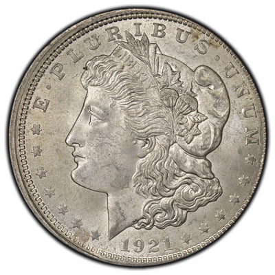 SOLD United States 1921 $1 Morgan Silver Dollar Coin - Misaligned Die Error