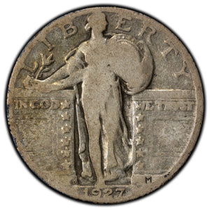 SOLD United States 1927-D 25 Cents Standing Liberty Quarter Silver Coin