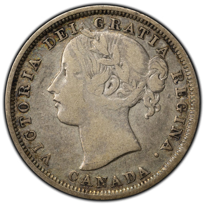 SOLD Canada 1858 20 Cents Silver Coin - One Year Type!