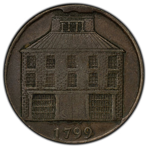 SOLD Ireland 1799 Dublin Pantheon Phusitechnikon 1/2 Half Penny Token D&H #347