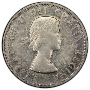 SOLD Canada 1954 50 Cents Half Dollar Silver Coin - Queen Elizabeth II