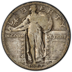 SOLD United States 1927 25 Cents Standing Liberty Quarter Silver Coin