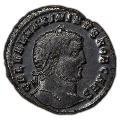 SOLD Ancient Rome Maximinus II as Caesar Under Galerius AD 305-310 Follis Coin