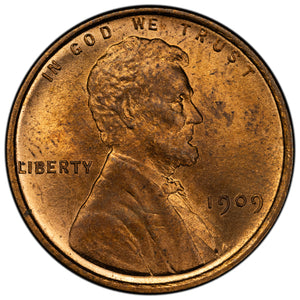 SOLD United States 1909 VDB 1 Cent Lincoln Wheat Penny Coin - UNC+