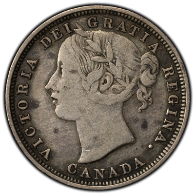 SOLD Canada 1858 20 Cents Silver Coin - One Year Type!